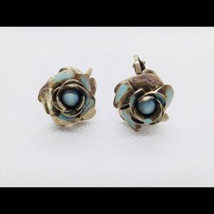 Antique Silver Clip-On Earrings